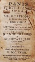 1728 Latin nyelvű imakönyv nyomatott a bécsi egyetemi nyomdában (első néhány lap sérült) / Latin book of prayers. Printed in Vienna
