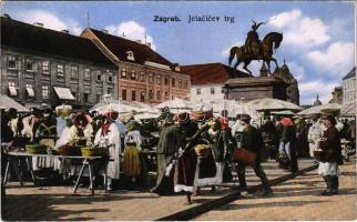 Zagreb, Jelacicev trg / market square