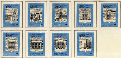 1415 darabos szovjet gyufacimke-gyűjtemény mappában