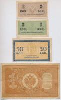 Orosz Birodalom 1912-1917. (1898) 1R Szign.: Shipov + 1915. 2k + 3k + 50k T:III 
Russian Empire 191...