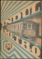cca 1970 Indul a metró! - A Budapesti Metró távlati terve, tájékoztató füzet. Bp., Athenaeum-ny., 8 ...