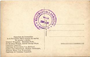 1918 Signature de l'Armistice le 11 Novembre 1918 / World War I Armistice s: L. H