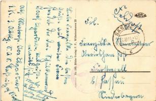 1941 Die achteren Geschütztürme eines Kreuzers in Gefechtstellung / WWII Wehrmacht (armed forces of ...