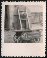 cca 1935 Bánhidi Béla villamosszerelő műhelyének reklámja, Debrecen Kossuth utca 29., fotó, 8×6 cm