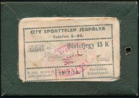 1917-1918 City Sporttelep Jégpálya fényképes bérletjegye