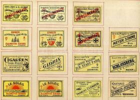 546 darabos svájci gyufacimke gyűtemény