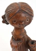 Kiss Roóz Ilona (1920-2010): Iparművészeti Vállalatos lány kerámia szobor, jelzés nélkül kopásokkal ...