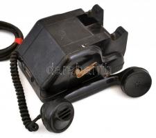 Régi tekerős bakelit telefon 24x25x12 cm