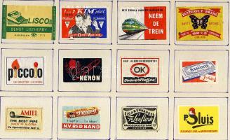 894 darabos holland gyufacimke-gyűjtemény