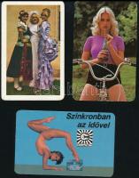 1976-1990 10 db részben erotikus kártyanaptár