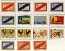 430 darabos román gyufacimke-gyűjtemény mappában