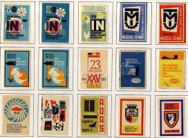 430 darabos román gyufacimke-gyűjtemény mappában