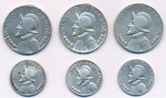 Panama 1930-1947. 1/4B Ag (3x, 2xklf) + 1932-1947. 1/10B Ag (3xklf) T:2-
Panama 1930-1947. 1/4 Balb...