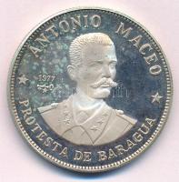 Kuba 1977. 20P Ag Antonio Maceo T:1- (eredetileg PP) Cuba 1977. 20 Pesos Ag Antonio Maceo C:AU (originally PP) Krause KM#40