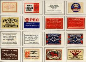 327 darabos angol gyufacimke-gyűjtemény