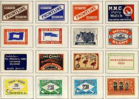 327 darabos angol gyufacimke-gyűjtemény