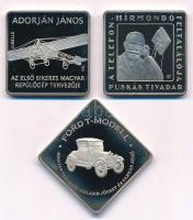 2006. 1000Ft Cu-Ni Ford T-Modell + 2007. 1000Ft Cu-Ni Adorján János - Libelle + 2008. 1000Ft Cu-Ni Telefonhírmondó - Puskás Tivadar T:PP  Adamo EM200, EM208, EM216