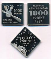 2006. 1000Ft Cu-Ni "Ford T-Modell" + 2007. 1000Ft Cu-Ni "Adorján János - Libelle"...