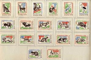 913 darabos szovjet gyufacimke-gyűjtemény