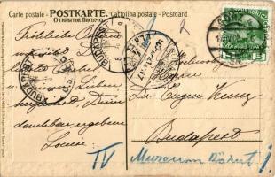 1903 New Year greeting with clover. Meissner & Buch Künstler-Postkarten Serie 1496. Glückspenden...