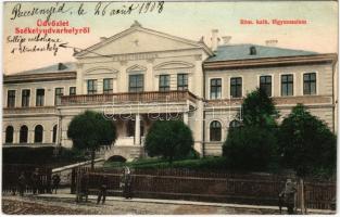 1908 Székelyudvarhely, Odorheiu Secuiesc; Római katolikus fő gimnázium. Válentsik és Günther utóda kiadása 69. / Catholic high school