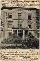 1905 Wien, Vienna, Bécs IX. K.u.K. Offiziers-Spital. Sensengasse. B. Schacherl / K.u.K. military officers hospital (EK)