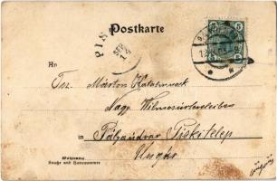 1905 Wien, Vienna, Bécs IX. K.u.K. Offiziers-Spital. Sensengasse. B. Schacherl / K.u.K. military off...