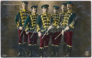 1909 Táncos huszárok. Strelisky felvétele. NPG 31/21