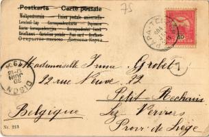 1904 Ladies at the horse race. Art Nouveau (EK)