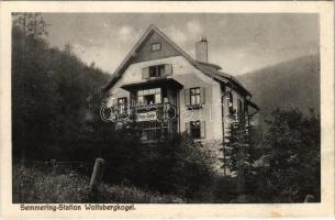 1929 Semmering, Semmering-Station Wolfsbergkogel, Pension Sanitas, Villa Forsterheim / hotel, villa, health resort. Photographie Paul Petrowitsch