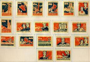 1031 darabos szovjet gyufacimke-gyűjtemény