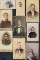 cca 1870-1890 15 db keményhátú fotó