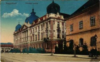 Nagyvárad, Oradea; Pénzügyi palota. Vasúti Levelezőlapárusítás 61. / financial palace (Rb)