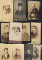 cca 1870-1890 15 db keményhátú fotó