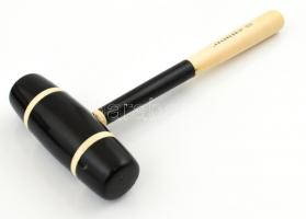 XX sz. eleje: Szabadkőműves kalapács. Progressio páholy. Csont és fa. Jelzett. 23,5 cm Díszdobozban....