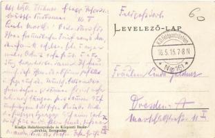 1915 Beregszász, Beregovo, Berehove; Verbőczy tér, zsinagóga, Klein J. Mór üzlete. Kiadja  Haladásny...