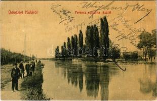 1914 Kula, Ferenc csatorna részlet (Duna-Tisza-Duna-csatorna) / Danube-Tisa-Danube river canal / Kanal Dunav-Tisa-Dunav. W.L. Bp. 2335.