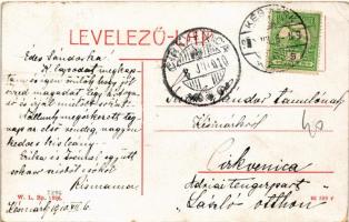 1910 Késmárk, Kezmarok; Thököly vár. W.L. Bp. 2896. / castle  (EK)