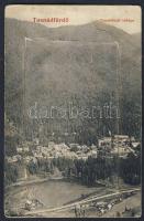 Tusnádfürdő leporello with railway-station and hotel (small tear)