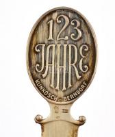 1965 Ezüst könyvjelző. Klinkosch-Berndorf. Jelzett ajándék a Bécsi operabál VIP vendégeinek. Eredeti...