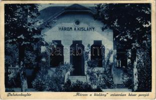 1931 Balatonboglár, Három a kislány szigorúan kóser penzió, zsidó villa. Judaika