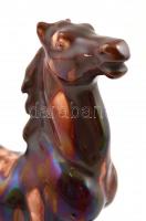 Ló figura. Mázas kerámia. Kis kopással.  Jelzés nélkül 22 cm