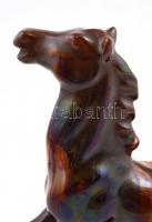 Ló figura. Mázas kerámia. Kis kopással.  Jelzés nélkül 22 cm
