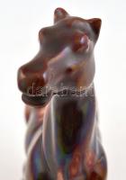 Ló figura. Mázas kerámia. Kis kopással.  Jelzés nélkül 22 cm
