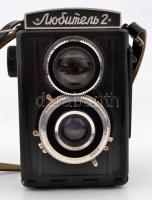 Lomo Ljubitel 2 6x6 cm kamera 1:4,5/7,5 cm objektívvel / Vintage Russian camera in good condition
