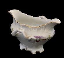 Baruch, Temesvár porcelán  leveses és szószos tál. Matricás, jelzett, kopásokkal 33x22, 17x12 cm