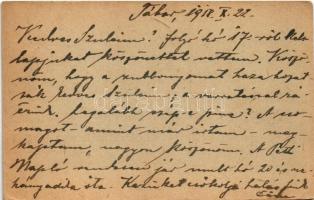 1918 Tábori Postai Levelezőlap / WWI Austro-Hungarian K.u.K. military field postcard / Feldpostkarte...