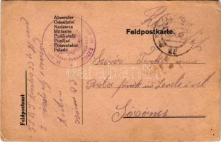 1916 Tábori Postai Levelezőlap / WWI Austro-Hungarian K.u.K. military field postcard / Feldpostkarte + "M. kir. 23. honvéd gyalogezred 1. század parancsnokság" "K.u.K. FELDPOSTAMT 23" (kopott sarok / worn corner)