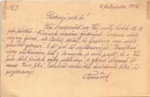 1916 Tábori Postai Levelezőlap / WWI Austro-Hungarian K.u.K. military field postcard / Feldpostkarte...