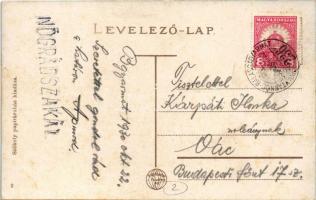 1930 Balassagyarmat, Ipoly-part, demarkációs vonal, híd + ""IPOLYTARNÓC-BALASSAGYARMAT 236...